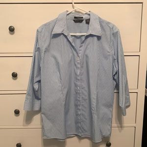 Eddie Bauer Striped Button-Up
